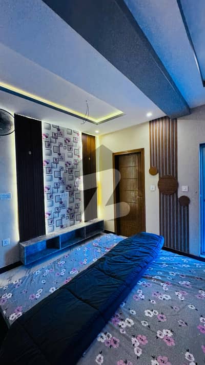 2 Bed room Fully Furnished Flate For rent Security parking water lift 24/7 backup camera wifi biometric lock system