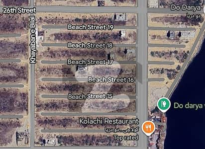1000 yds Residential Plot on Beach Street, Phase 8, DHA Karachi