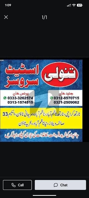 House Available For Rent House Sector 7 D 3 North Karachi corner 36 feet road first floor