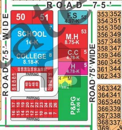 1 Kanal Plot Facing Park Also Linked With Pine Avenue Road Immediate Possession, LDA City