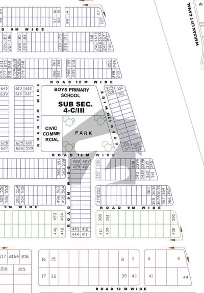 Regi Model Town 4c3 sector south facing plot