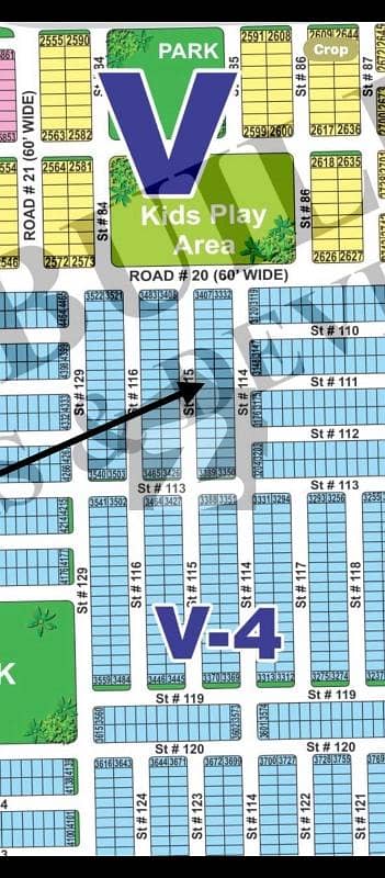 DHA Multan sector V 5 Marla residential plot near to park, Masjid and commercial. Very close to 8 Marla.