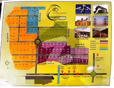 Organic farms Gated Society 2,4,6,8,10 kanal plots