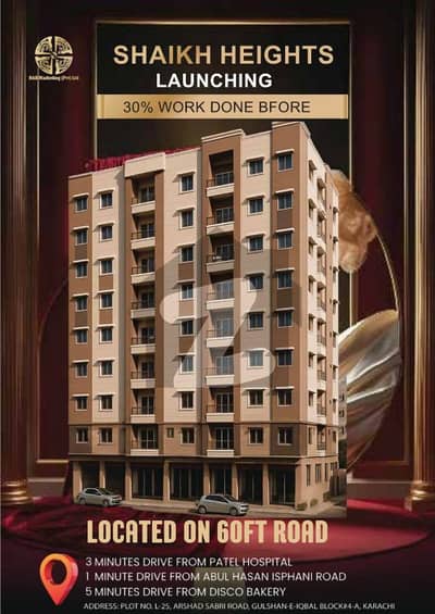 Apartments in Gulshan-e-Iqbal For Sell TWO BED DD