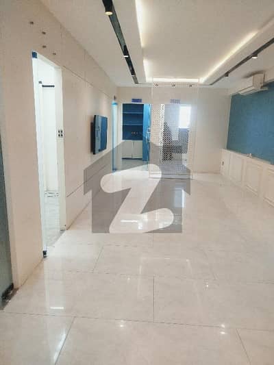 1100 Sq. Ft Sami Furnished Outclassed Spacious Corner Office For Rent Most Prime Location Bukhari Commercial