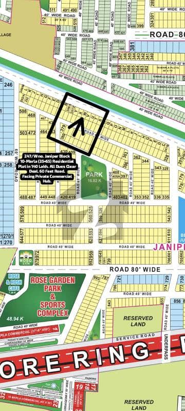 بحریہ ٹاؤن جینیپر بلاک بحریہ ٹاؤن سیکٹر سی,بحریہ ٹاؤن,لاہور میں 10 مرلہ رہائشی پلاٹ 1.4 کروڑ میں برائے فروخت۔