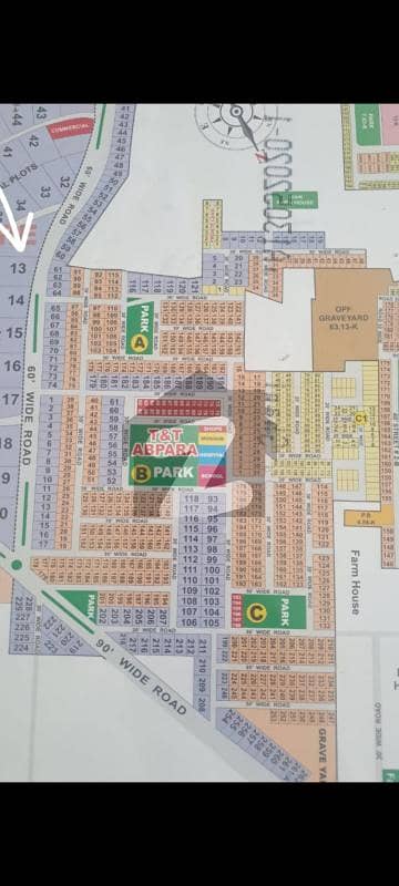 14.50 marla plot for sale in t&t A1 block