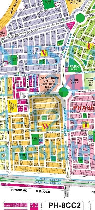 1 kanal plot phase 8 W-Block facing Park near main road & mosque market for sale in DHA Lahore. owner 1on1 meeting