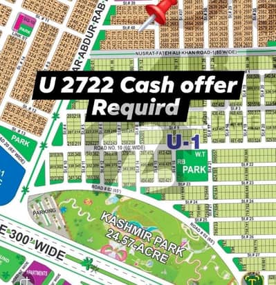 DHA Multan Offer Kanal Possession Plot U Sector Resendable Price Fore Sale