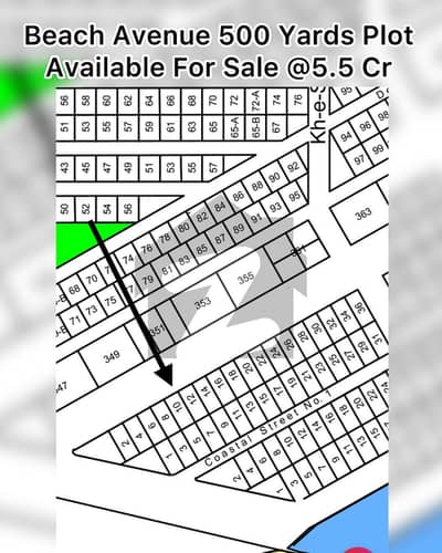 ڈی ایچ اے فیز 8 ڈی ایچ اے ڈیفینس,کراچی میں 1 کنال رہائشی پلاٹ 5.5 کروڑ میں برائے فروخت۔