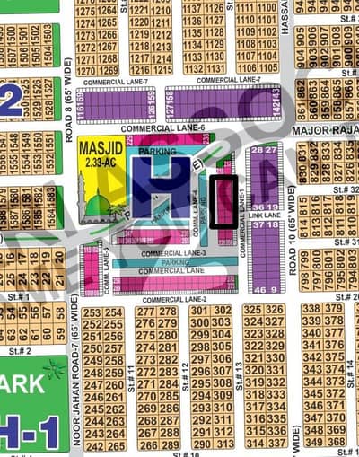 4 Marla Commercial Plot Available For Sale In In H Sector DHA Multan