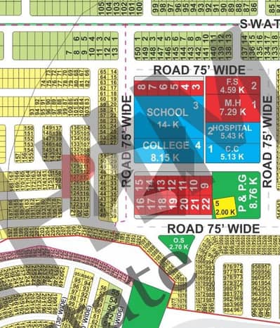 LDA CITY Lahore p block 5 Marla plot for sale