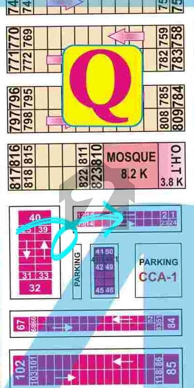 4 Marla Exclusive Commercial Plot CCA1 phase 7 DHA Lahore