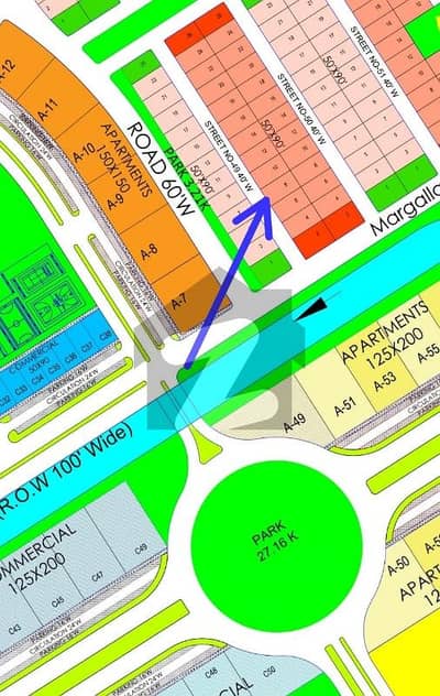 1 kanal Plot for sale Margalla Enclave