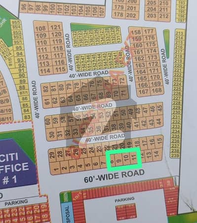 10 Marla Plot Available For Sale In Block AA Citi Housing Gujranwala