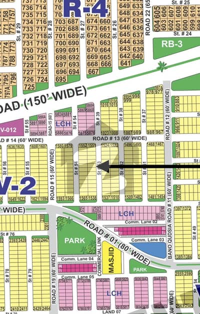 8 Marla Residential Possession Plot Available for Sale in DHA Multan Sector V