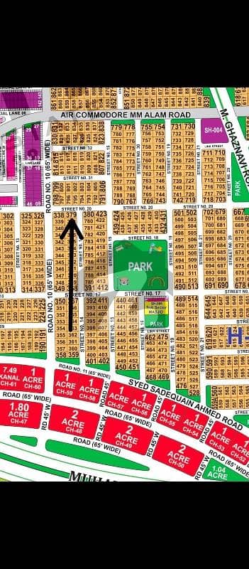 DHA Multan Sector H 1 Kanal Corner Residential Plot Near To Park, Masjid And Commercial.