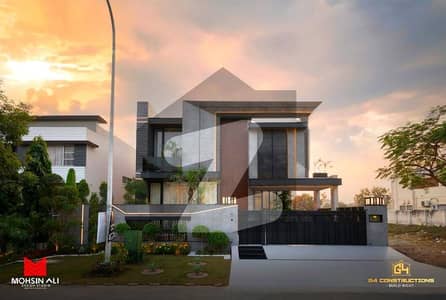 1 Kanal Top Quality Build Luxurious Beautiful Modern Design Villa With Basement For Sale In DHA Lahore Phase 6 Prime Location