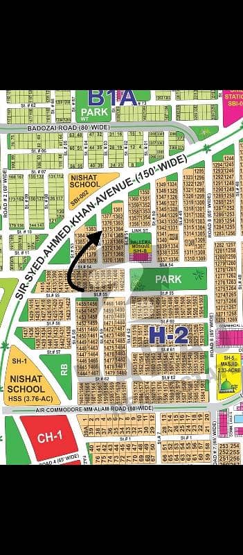 ڈی ایچ اے فیز 1 ۔ سیکٹر ایچ ڈی ایچ اے فیز 1,ڈی ایچ اے ڈیفینس,ملتان میں 1 کنال رہائشی پلاٹ 1.05 کروڑ میں برائے فروخت۔