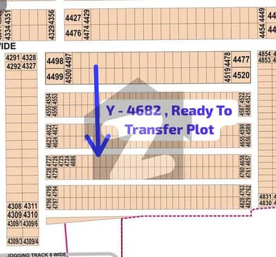 Surrounding Houses Sial Estate Offers Y - 4682 Possession Cheapest Plot For Sale Investment Deal Direct Approach From 70 Feet Road Ndc Ready To Transfer Plot Dp Pole Clear