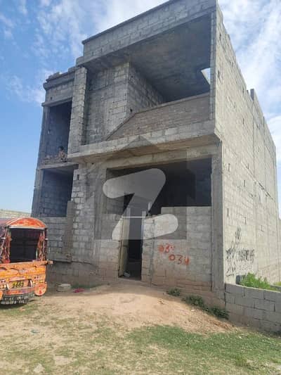 grey structure double story 5 Marla street 20ft