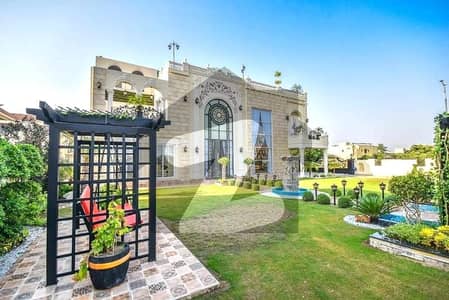 Prime Location Full Basement Swimming Pool 2 Kanal House (1 Kanal House + 1 Kanal Lawn) Spanish Villa For Sale At Super Hot Location of DHA Phase 8 Lahore Near To Big Park Best Deal Owner Needy