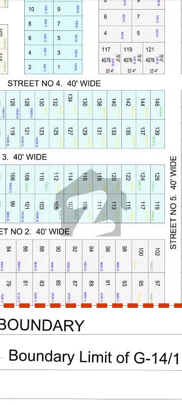 G-14/1 40x80 Clear Land Street. 02 Near G-14/4 Near High Way