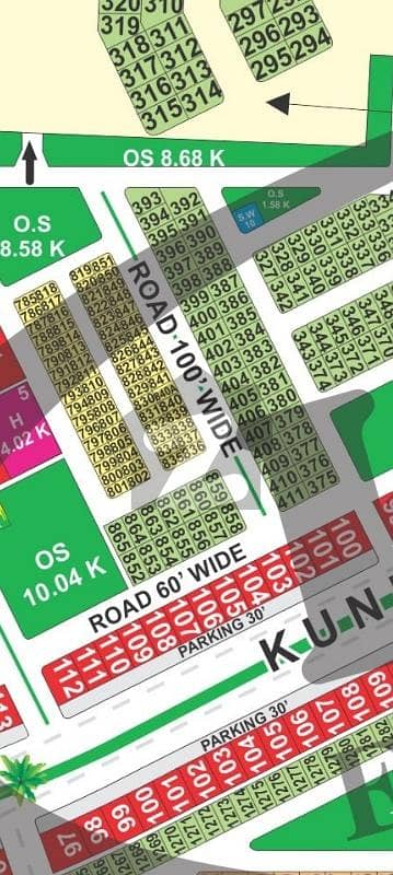 LDA city Lahore BB block 10 Marla plot for sale on 100 ft road very hot location plot near LDA city main gate and kacha interchange