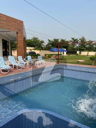 Furnished Farmhouse with Pool for sale at Barki - 4kanal
