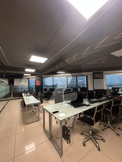 FURNISHED OFFICE FOR RENT PHASE 6 D H A 3000 SQUARE FEET WITH LIFT