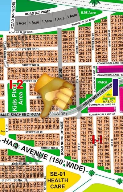 D. H. A. . . . . . Multan. . sector i. . . 80 fit road face plot for sale. .