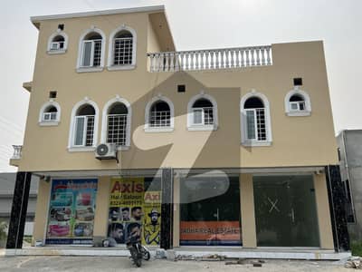 5 Marla Corner Commercial Plaza For Sale | Canal Garden | 4 Shops | 2 Floor Apartments