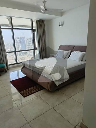 Emaar Oceanfront 4-Bed Furnished Apartment for Rent Located in Pearl Tower 03, Higher Floor, G+ Type,