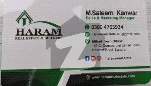 8 Marla Commercial Plots for Sale in Etihad Town Phase 3