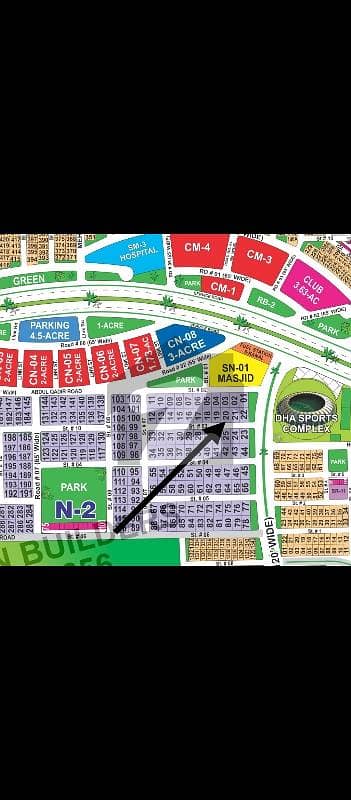 ڈی ایچ اے فیز 1 ۔ سیکٹر این ڈی ایچ اے فیز 1,ڈی ایچ اے ڈیفینس,ملتان میں 2 کنال رہائشی پلاٹ 2.22 کروڑ میں برائے فروخت۔