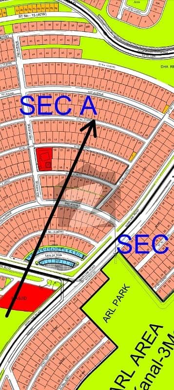 1 Kanal South Face Level Solid land plot Available for sale