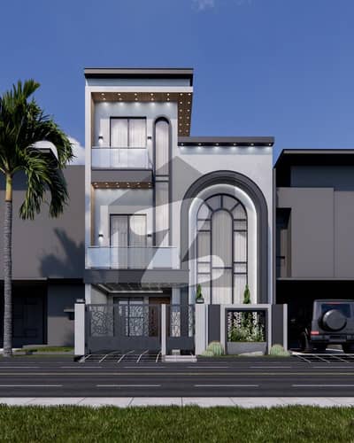 5 Marla Lavish And Ultra Modern Design Beautiful House And Fabulous Location 2 Kitchen House Available In 6month Installment Plan And This House Today Complete Gray Structure
