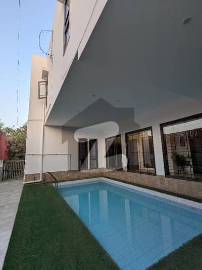 1000 Yards Slightly Used Luxury House With Swimming Pool For Rent DHA Phase 6