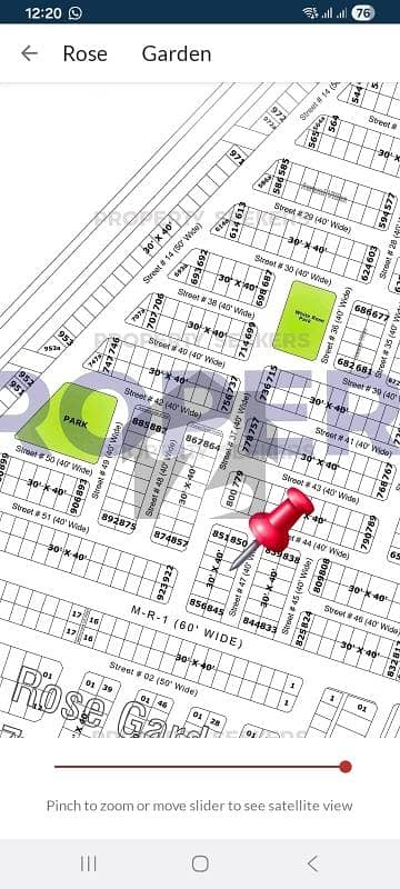 ROSE GARDEN ZONE 1 5marla plot for sale