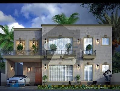 10 Marla Super Luxury Ultra Modern Design Gray Structure Single Story House For Sale In Valencia Town