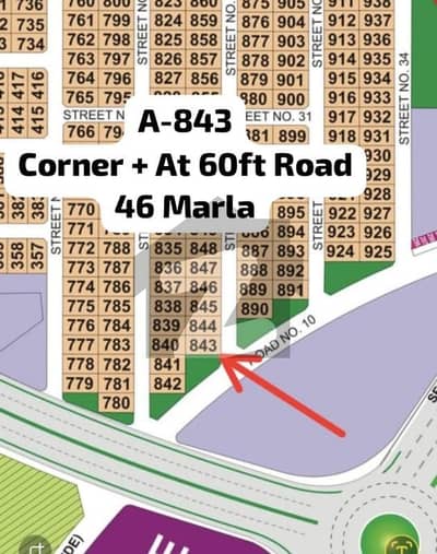 46 Marla Residential Corner Plot For Sale