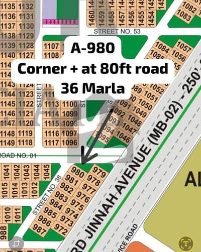 Sector-A Corner Plot For Sale