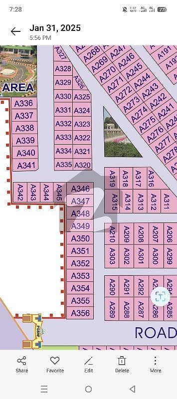 20 Marla Low Budget Park View Plot For Sale.