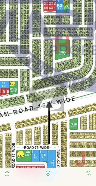 10 Marla Plot Main 150ft Pine Avenue Road