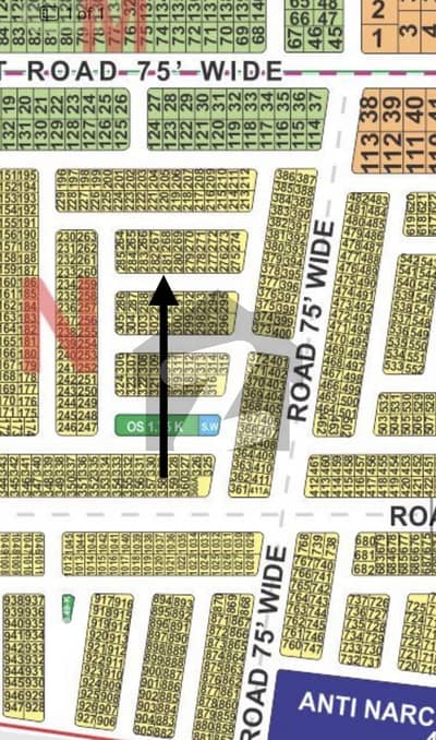 5 marla N block plot available