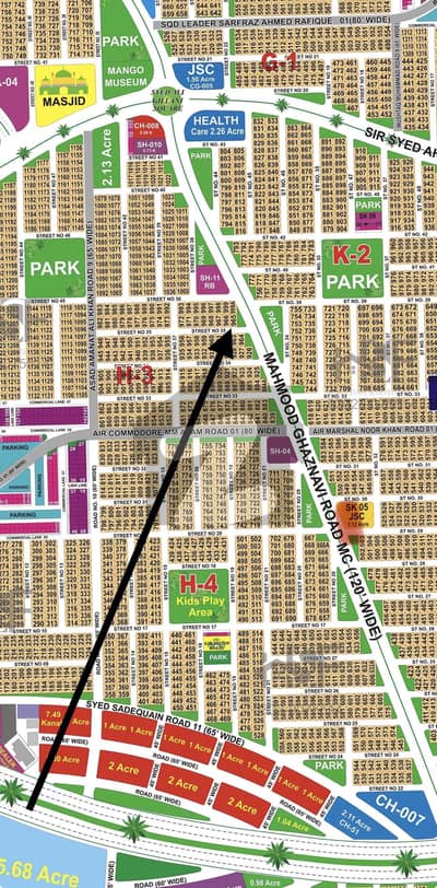 ڈی ایچ اے فیز 1 ۔ سیکٹر ایچ ڈی ایچ اے فیز 1,ڈی ایچ اے ڈیفینس,ملتان میں 1 کنال رہائشی پلاٹ 1.65 کروڑ میں برائے فروخت۔