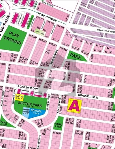 DHA 9 Prism Block A 1-Kanal plot for Sale