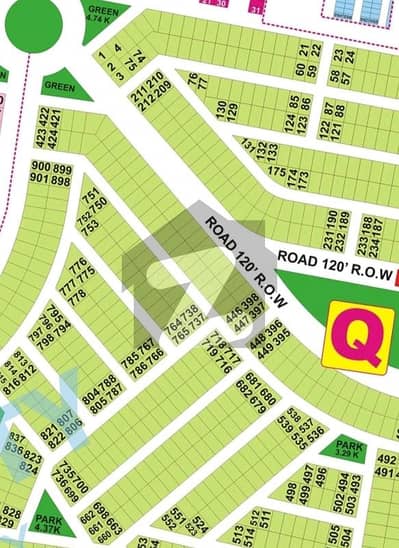 DHA 9 Prism Block Q 1-kanal Plot for Sale