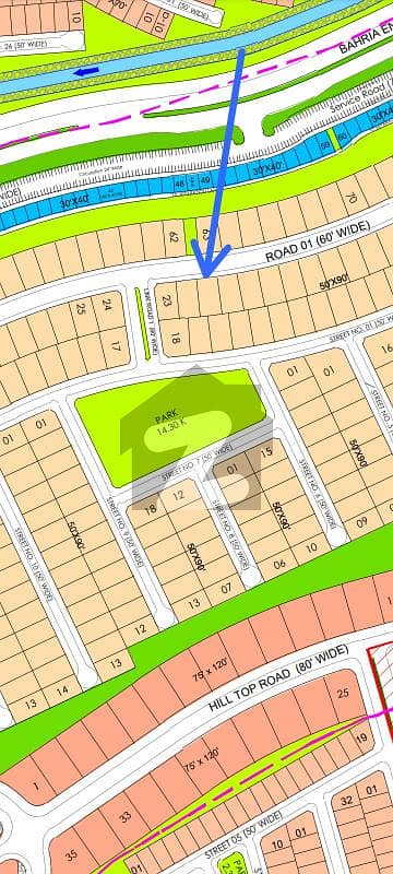 Road 01, Prime 01 Kanal Boulevard, Margalla Facing, Heighted Plot for Sale in Bahria Enclave, Islamabad