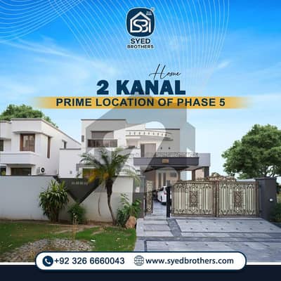 ڈی ایچ اے فیز 5 ڈیفنس (ڈی ایچ اے),لاہور میں 5 کمروں کا 2 کنال مکان 22.99 کروڑ میں برائے فروخت۔